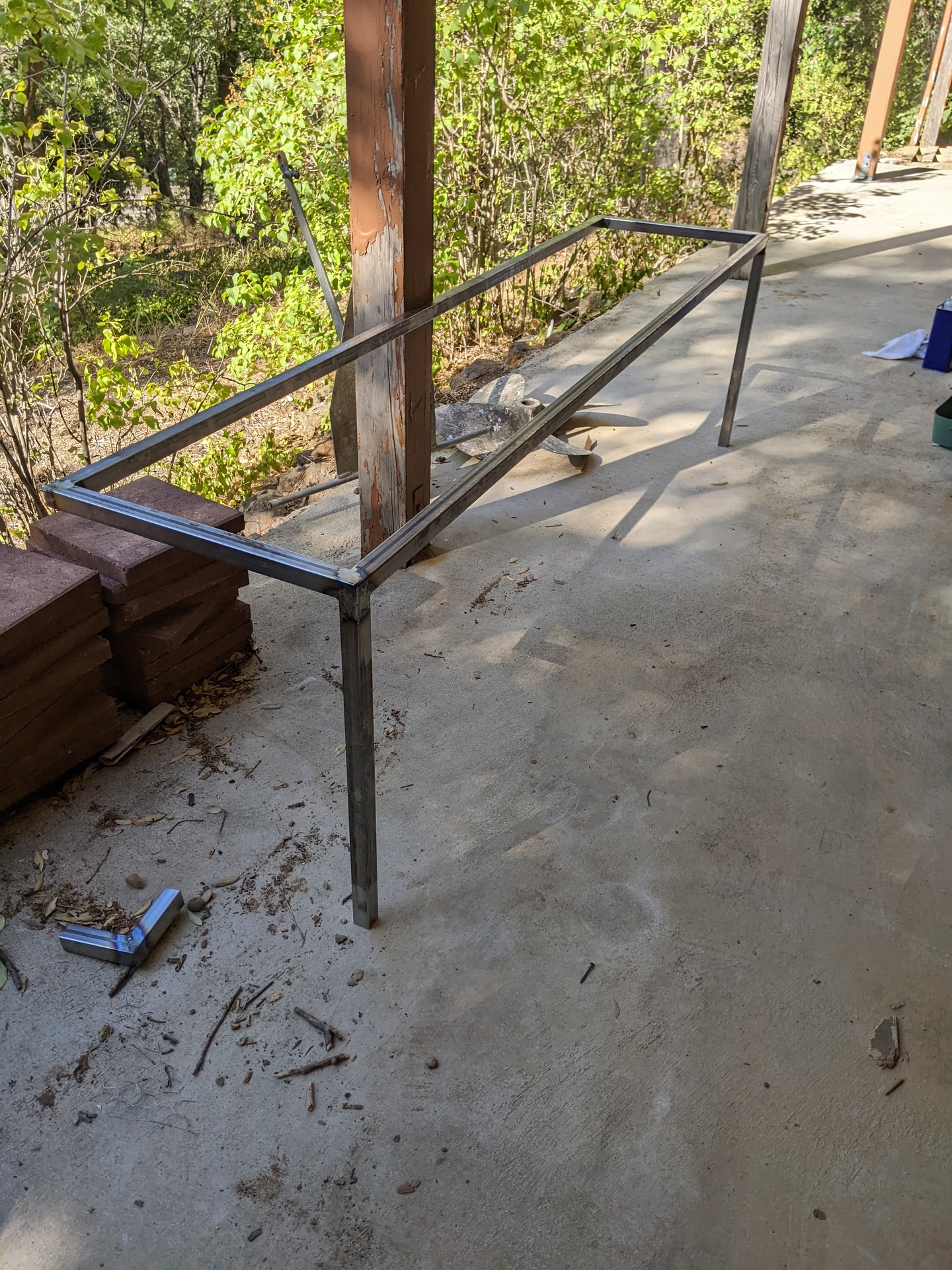 Welding the base