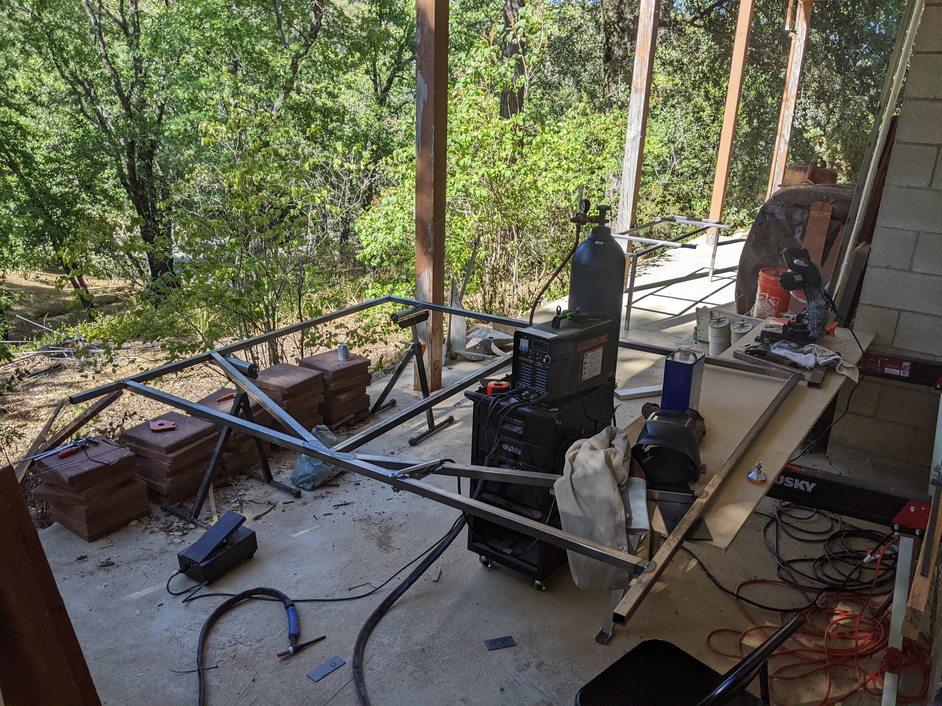Welding the back